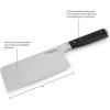 imageKitchenAid Gourmet 4 Piece Forged Triple Rivet Steak Knife Set High Carbon Japanese Steel Sharp Kitchen Knife Set 45 inch Black6Inch Cleaver Knife