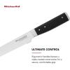 imageKitchenAid Gourmet 4 Piece Forged Triple Rivet Steak Knife Set High Carbon Japanese Steel Sharp Kitchen Knife Set 45 inch Black8Inch Bread Knife