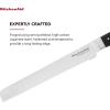 imageKitchenAid Gourmet 4 Piece Forged Triple Rivet Steak Knife Set High Carbon Japanese Steel Sharp Kitchen Knife Set 45 inch Black8Inch Bread Knife