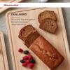 imageKitchenAid Gourmet Cutting Board with NonSlip feet and Recessed Handles Thick Chopping Board with EdgeGrain Design Charcuterie Board 12x16inch Birchwood Natural14L x 11W