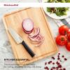 imageKitchenAid Gourmet Cutting Board with NonSlip feet and Recessed Handles Thick Chopping Board with EdgeGrain Design Charcuterie Board 12x16inch Birchwood Natural14L x 11W