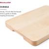 imageKitchenAid Gourmet Cutting Board with NonSlip feet and Recessed Handles Thick Chopping Board with EdgeGrain Design Charcuterie Board 12x16inch Birchwood Natural158L x 12W