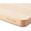 imageKitchenAid Gourmet Cutting Board with NonSlip feet and Recessed Handles Thick Chopping Board with EdgeGrain Design Charcuterie Board 12x16inch Birchwood Natural158L x 12W