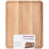 imageKitchenAid Gourmet Cutting Board with NonSlip feet and Recessed Handles Thick Chopping Board with EdgeGrain Design Charcuterie Board 12x16inch Birchwood Natural14L x 11W