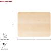 imageKitchenAid Gourmet Cutting Board with NonSlip feet and Recessed Handles Thick Chopping Board with EdgeGrain Design Charcuterie Board 12x16inch Birchwood Natural158L x 12W