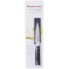 imageKitchenAid Gourmet Forged Triple Rivet Serrated Paring Knife with CustomFit Blade Cover 35inch Sharp Kitchen Knife HighCarbon Japanese Stainless Steel Blade Black