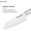 imageKitchenAid Gourmet Forged Triple Rivet Serrated Utility Knife with Custom Fit Blade Cover 55 inch Sharp Kitchen Knife High Carbon Japanese Stainless Steel Blade Stainless Steel