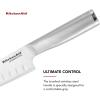 imageKitchenAid Gourmet Forged Triple Rivet Serrated Utility Knife with Custom Fit Blade Cover 55 inch Sharp Kitchen Knife High Carbon Japanese Stainless Steel Blade Stainless Steel