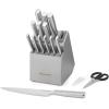 imageKitchenAid Gourmet Knife Block Set with Builtin Sharpener 15Piece Stainless SteelStainless Steel