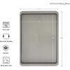 imageKitchenAid Nonstick Aluminized Steel Baking Sheet 123X10in SilverContour Silver