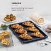 imageKitchenAid Nonstick Aluminized Steel Baking Sheet 123X10in SilverInk Blue
