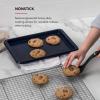 imageKitchenAid Nonstick Aluminized Steel Baking Sheet 123X10in SilverInk Blue