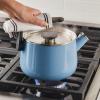 imageKitchenAid Teakettles EnamelonSteel Stovetop Whistling Teakettle Induction Ready Stainless steel Lid 2 Quart  Blue VelvetBlue Velvet