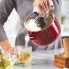 imageKitchenAid Teakettles EnamelonSteel Stovetop Whistling Teakettle Induction Ready Stainless steel Lid 2 Quart  Blue VelvetEmpire Red