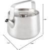 imageKitchenAid Teakettles Stainless Steel Whistling Teakettle 19 Quart  Brushed Stainless SteelBrushed Stainless Steel