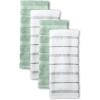 imageKitchenAid Albany Kitchen Towel 4Pack Set PistachioWhite 16quotx26quot