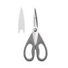 imageKitchenAid All Purpose Kitchen Shears with Protective Sheath Durable Stainless Steel Scissors Dishwasher Safe Soft Grip Comfort Handle 872 Inch PistachioGray