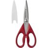 imageKitchenAid All Purpose Kitchen Shears with Protective Sheath Durable Stainless Steel Scissors Dishwasher Safe Soft Grip Comfort Handle 872 Inch PistachioRed