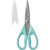 imageKitchenAid All Purpose Kitchen Shears with Protective Sheath Durable Stainless Steel Scissors Dishwasher Safe Soft Grip Comfort Handle 872 Inch PistachioAqua Sky