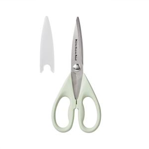 imageKitchenAid All Purpose Kitchen Shears with Protective Sheath Durable Stainless Steel Scissors Dishwasher Safe Soft Grip Comfort Handle 872 Inch PistachioPistachio