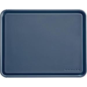 imageKitchenAid Classic Plastic Cutting Board with Perimeter Trench and Non Slip Edges Dishwasher Safe 12 x 18 inch BeetrootInk Blue