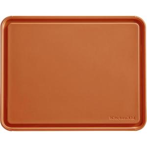 imageKitchenAid Classic Plastic Cutting Board with Perimeter Trench and Non Slip Edges Dishwasher Safe 12 x 18 inch BeetrootScorched Orange