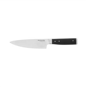 imageKitchenAid Gourmet 4 Piece Forged Triple Rivet Steak Knife Set High Carbon Japanese Steel Sharp Kitchen Knife Set 45 inch Black6Inch Chef Knife