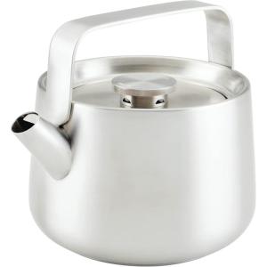 imageKitchenAid Teakettles Stainless Steel Whistling Teakettle 19 Quart  Brushed Stainless SteelBrushed Stainless Steel