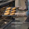 imageKitchenAid 13x18in Nonstick Aluminized Steel Cookie Slider Ink BlueContour Silver