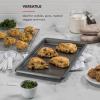 imageKitchenAid 13x18in Nonstick Aluminized Steel Cookie Slider Ink BlueContour Silver