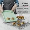 imageKitchenAid 13x18in Nonstick Aluminized Steel Cookie Slider Ink BluePistachio
