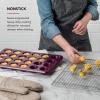 imageKitchenAid 24Cup Nonstick Aluminized Steel Mini Muffin Pan Contour SilverBeetroot