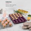 imageKitchenAid 24Cup Nonstick Aluminized Steel Mini Muffin Pan Contour SilverBeetroot