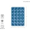 imageKitchenAid 24Cup Nonstick Aluminized Steel Mini Muffin Pan Contour SilverBlue Velvet