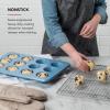 imageKitchenAid 24Cup Nonstick Aluminized Steel Mini Muffin Pan Contour SilverBlue Velvet