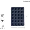 imageKitchenAid 24Cup Nonstick Aluminized Steel Mini Muffin Pan Contour SilverInk Blue