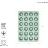 imageKitchenAid 24Cup Nonstick Aluminized Steel Mini Muffin Pan Contour SilverPistachio