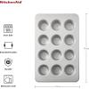 imageKitchenAid 24Cup Nonstick Aluminized Steel Mini Muffin Pan Contour SilverSilver