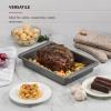 imageKitchenAid 9 x 13In Nonstick Aluminized Steel Cake Pan Dishwasher Safe Mineral WaterContour Silver