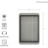 imageKitchenAid 9 x 13In Nonstick Aluminized Steel Cake Pan Dishwasher Safe Mineral WaterContour Silver