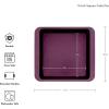 imageKitchenAid 9In Nonstick Swiss Engineered Aluminized Steel Square Cake Pan Dishwasher Safe Blue VelvetBeetroot