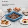 imageKitchenAid 9In Nonstick Swiss Engineered Aluminized Steel Square Cake Pan Dishwasher Safe Blue VelvetBlue Velvet