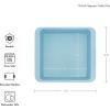 imageKitchenAid 9In Nonstick Swiss Engineered Aluminized Steel Square Cake Pan Dishwasher Safe Blue VelvetMineral Water