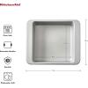 imageKitchenAid 9In Nonstick Swiss Engineered Aluminized Steel Square Cake Pan Dishwasher Safe Blue VelvetSilver