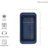 imageKitchenAid 9x5in Nonstick Aluminized Steel Loaf Pan SilverInk Blue