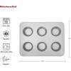imageKitchenAid Countertop Oven 6 Cup Muffin Pan 123 x 10 Inch SilverSilver