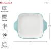imageKitchenAid Square Baker Vitrified Stoneware 8in 8in 2in Blue VelvetAqua Sky