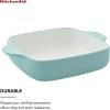 imageKitchenAid Square Baker Vitrified Stoneware 8in 8in 2in Blue VelvetAqua Sky