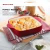 imageKitchenAid Square Baker Vitrified Stoneware 8in 8in 2in Blue VelvetEmpire Red