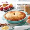 imageKitchenAid Vitrified Stoneware Pie Plate 9Inch PistachioAqua Sky